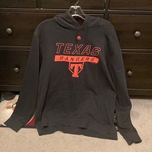 Majestic Texas Rangers Sweatshirt Hoodie Size XL
